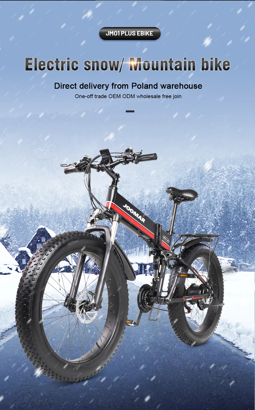 Joomar 1000w Electric Bike Jm01 Plus 48v Motor For Men Folding Ebike High  Quality Aluminum Alloy Fat Tire Mtb Snow Bike Ebicycle - Electric Bicycle -  AliExpress