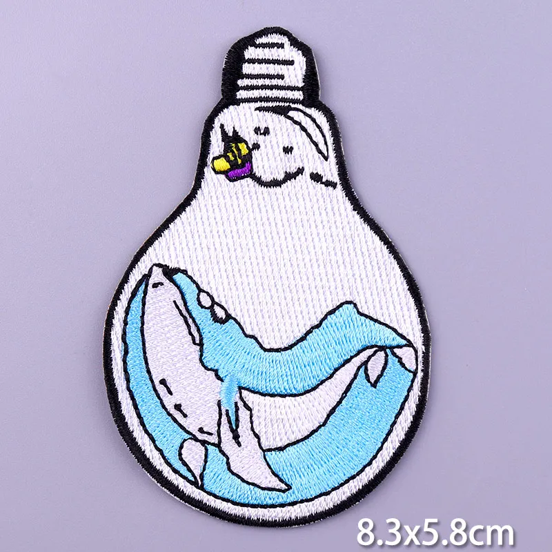 DIY Cartoon Cat Dog Patches On Clothes Animal Patch Unicorn Letter Embroidered Patch Iron On Patches For Clothing Stickers Badge