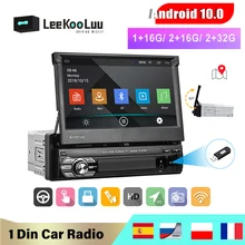 LeeKooLuu Android 10.1 1din Quad-Core Car GPS Navigation Player 7'' Car Radio WiFi Bluetooth MP5 1 DIN Multimedia Player no DVD