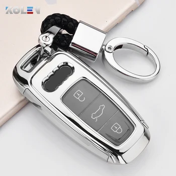 Nuova copertura della cassa chiave a distanza dell'automobile del PC di TPU per Audi A6 A7 A8 e-tron C8 Q8 2018 2019 2020 accessori automatici della protezione del supporto chiave