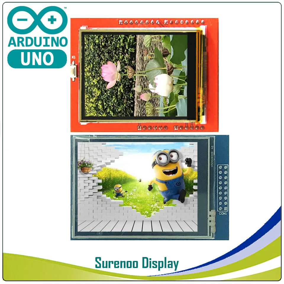 ЖК дисплей 2 4 дюйма/2 8 дюйма 240*320 TFT ILI9341/HX8347 контроллер для Arduino UNO R3 Mega2560 ЖК-модули 