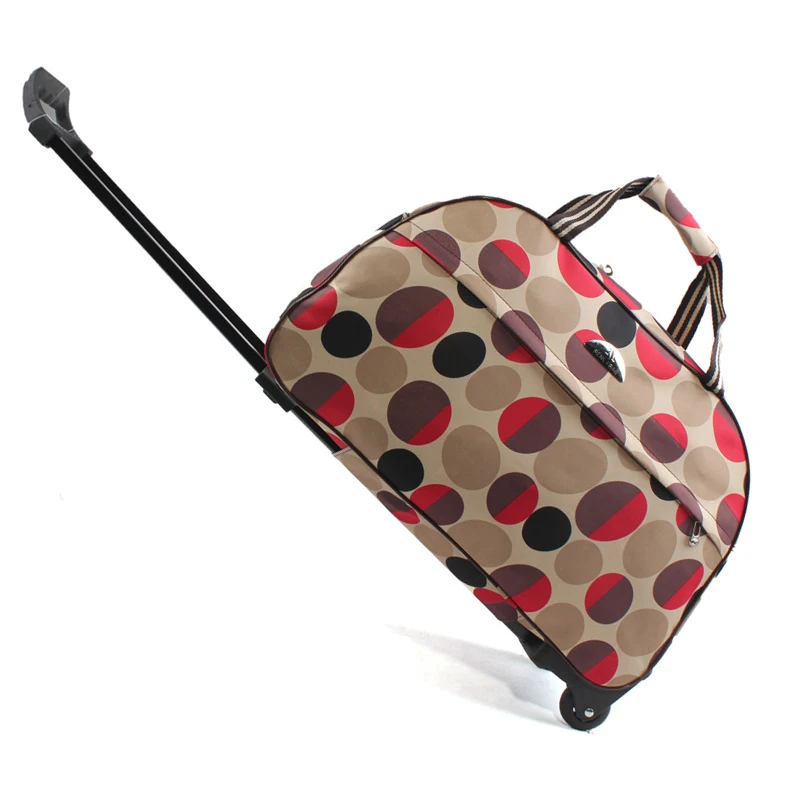 Багажная сумка для путешествий, сумка на колесиках, чемодан на колесиках, женские и мужские дорожные сумки с колесиком, сумка для переноски - Цвет: 6