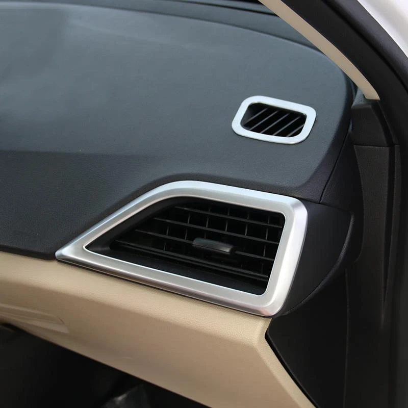 

Автомобильный аксессуар для приборной панели Ford Escort 2015-2017, Боковая Крышка вентиляционного отверстия кондиционера из АБС-пластика