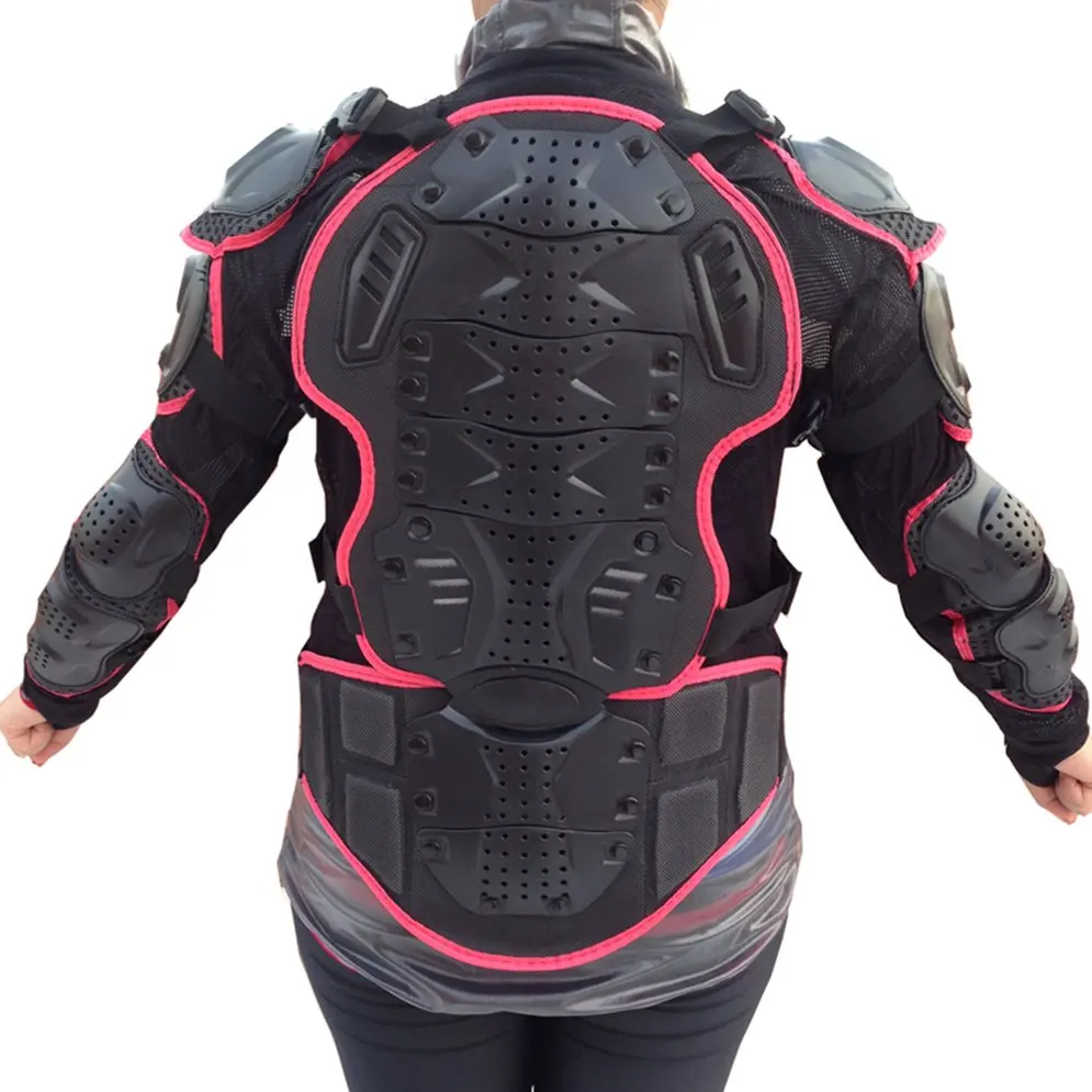 Motocross Dirt Bike Full Body Armour Jacket Chest Shoulder Elbow Plastic Coverage Quad Motorcycle Protect Suit