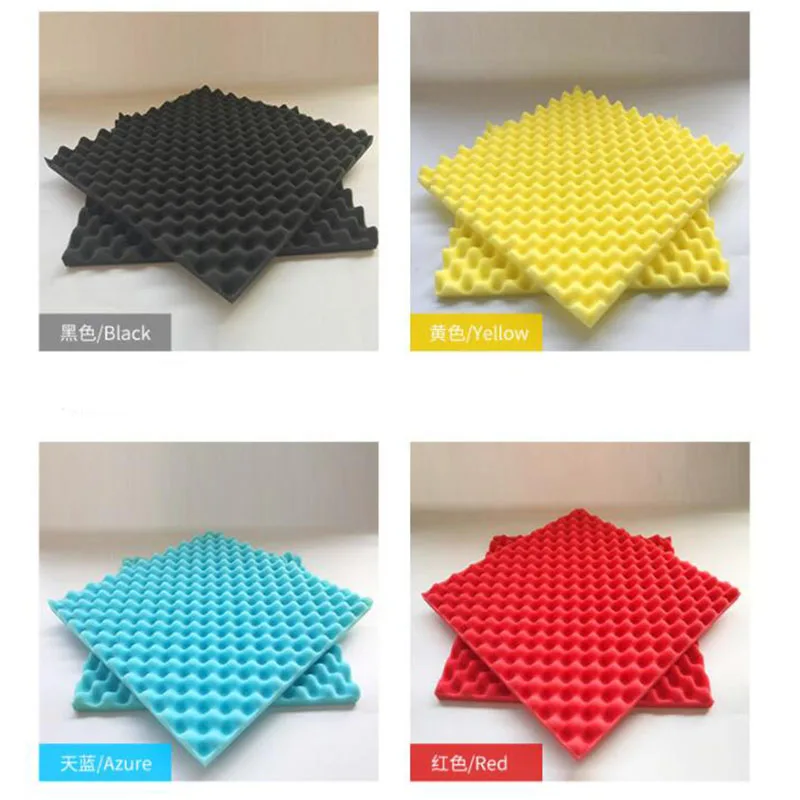 

10pcs 50X50X3CM baby Soundproofing Acoustic Foam Tiles Noise Sound-Absorbing Sound Treatment Studio Room Absorption Tiles foa