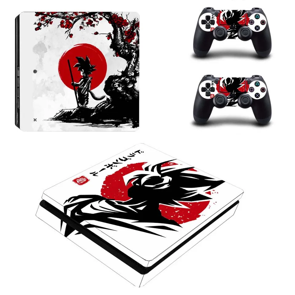 YSP4S-3441 Дракон наклейка в виде шара для PS4 тонкая Виниловая наклейка для Playstation 4 тонкая консоль и два контроллера наклейка s - Цвет: YSP4S-3441