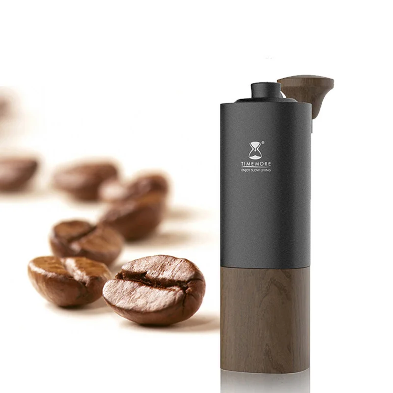 

Manual Coffee Grinder Hand Coffee Grinder Stainless Steel Titanium Coating Burr Manual Coffee Grind