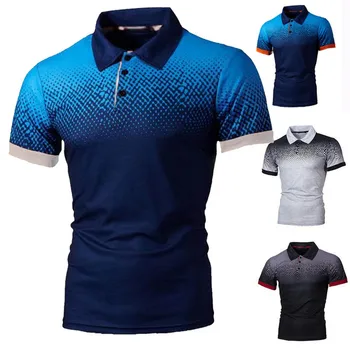 Polo para Hombre, camiseta de manga corta, camiseta transpirable, camisetas masculinas, blusa de golf, de talla grande 5XL, 2020