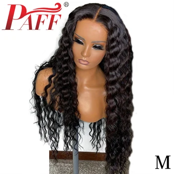 

PAFF Loose Wave Deep Part 13*6 Lace Front Wig Human Hair Wig 180Density Pre-Plucked Front Lace Natural color with Baby hair