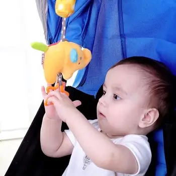 

1 Pcs Baby Rattle Plush Cartoon Animal Baby Infant Stroller Rattle Hand Bell Educational Toys