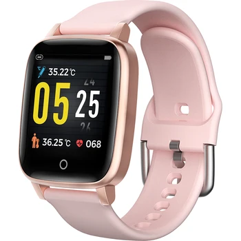

T13 Smart Bracelet T1 smart watch Body temperature monitoring 1.3inch IP67 Waterproof long standby smartwatch men Women Watchs