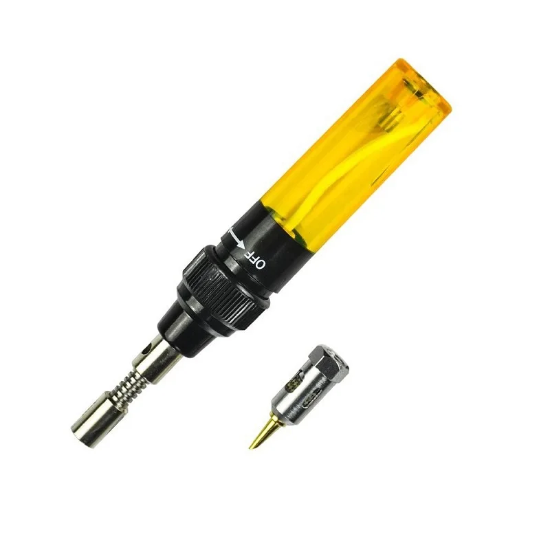 MT-100 Welding Pen Burner Blow Torch 1300 Degree Gas Soldering Solder Iron Cordless Butane Tip Tool 19x8x3cm