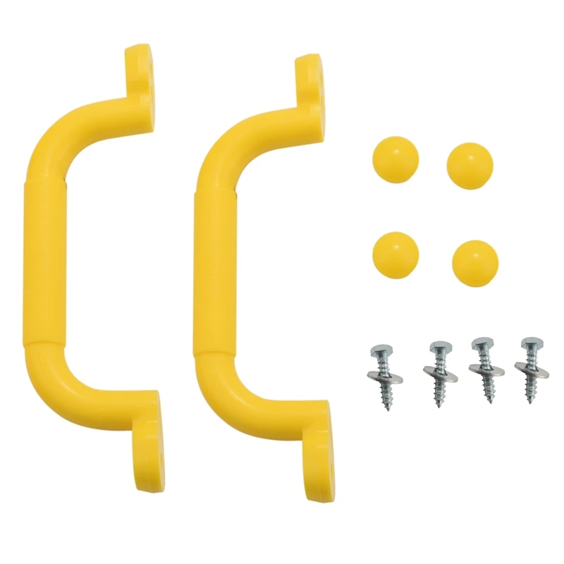 Dcolor 1 Double Yellow Safety Handrail Handle Solid Color Swing Set Safety Handle for Toy Combination Climbing Frame and House Dcolor 1 Double Yellow Safety Handrail Handle Solid Color Swing Set Safety Handle for Toy Combination Climbing Frame and House