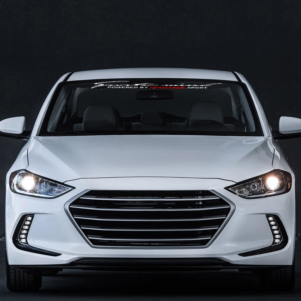 Забавная Автомобильная наклейка на переднее и заднее лобовое стекло для Kia Sportage 3 4 QL Sport, светоотражающая виниловая декоративная наклейка, автомобильные аксессуары, Стайлинг