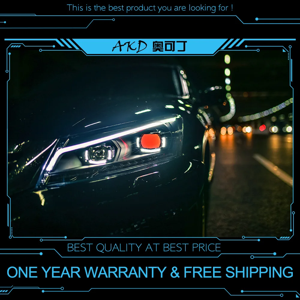 AKD тюнинг автомобильных фар для Honda Accord G8 2008 2013 светодиодные фары DRL ходовые огни Bi