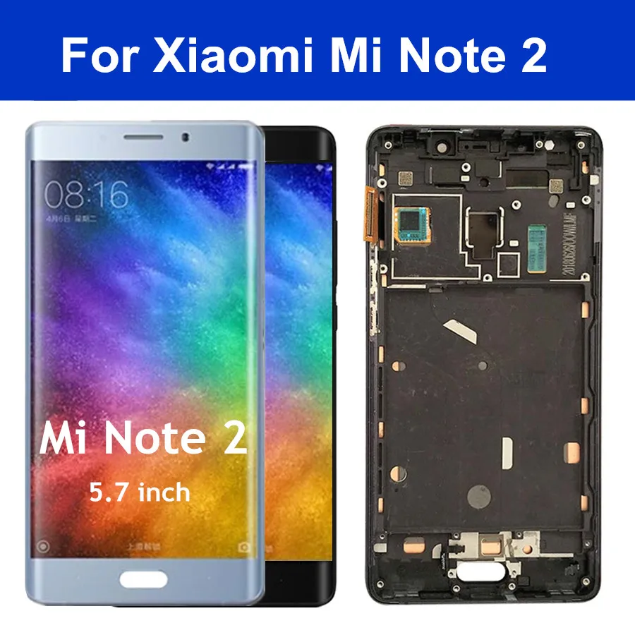 5.7&quot For Xiaomi Mi Note 2 LCD mi note2 DisplayTouch Screen Digitizer Assembly Replacement Note2 for Display | Мобильные телефоны