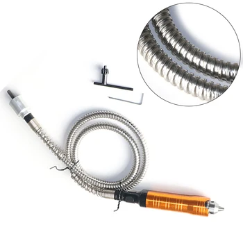 

Lengthen Electric Grinder Flexible Shaft Extension Line 6mm & Drill Chuck+Wrench