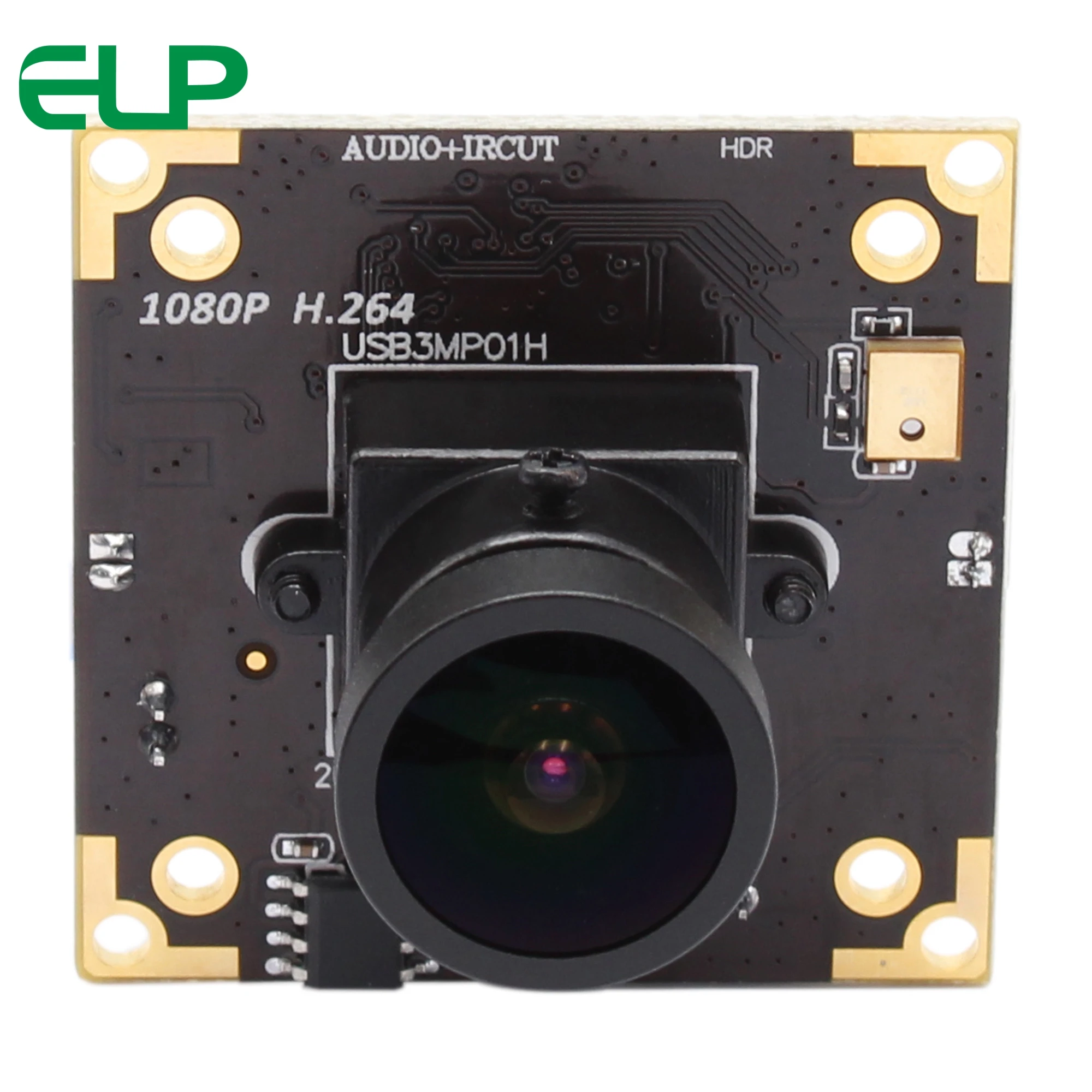 ELP wide daynamic мини-камера cmos модуль широкоугольный объектив рыбий глаз USB веб-камера с аудио
