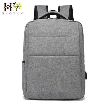 

Men's Backpack School Student Laptop Backpack IPAD Gift USB Charging + Headphones Hole Backpack Travel Backpack Men