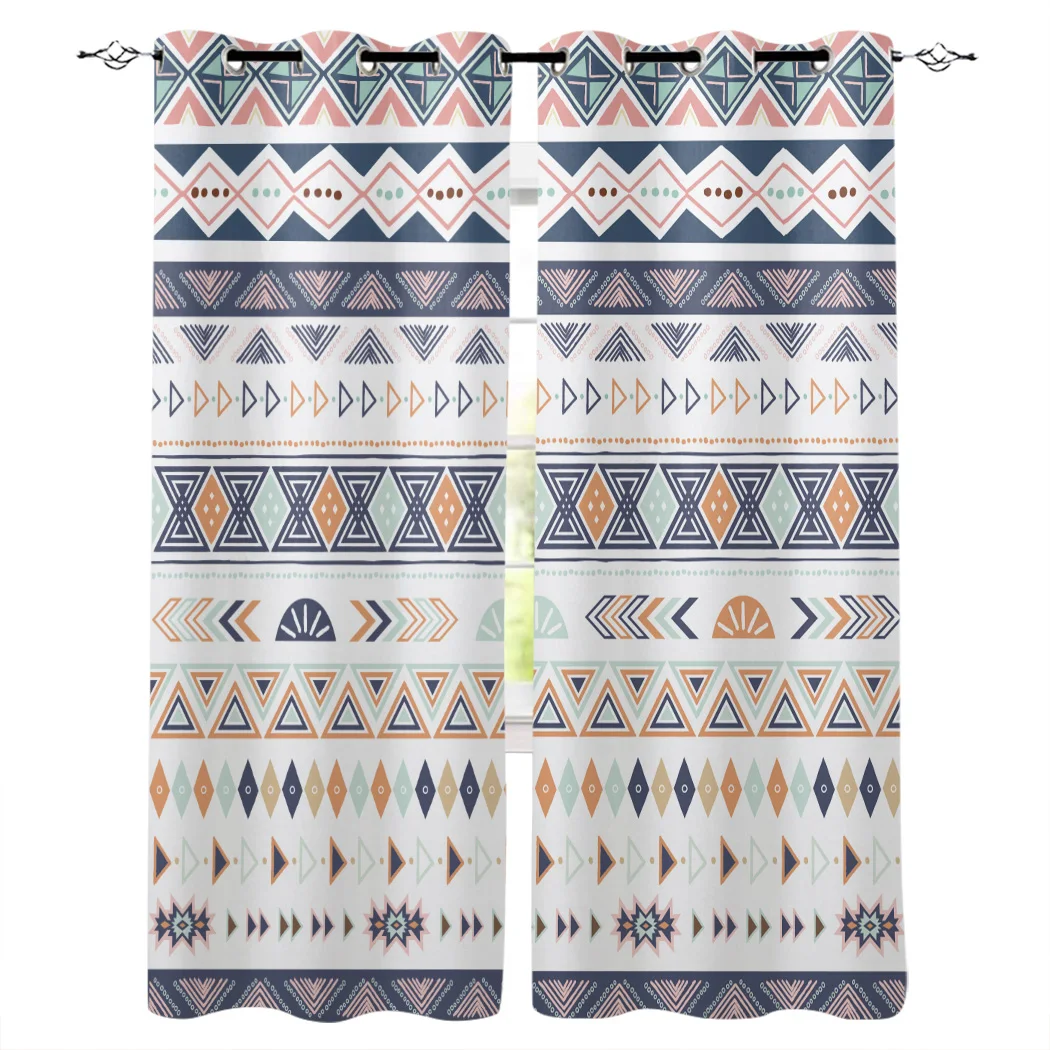 

Tribal Navajo Seal Indian Curtains Window Living Room Curtains Kitchen Indoor Window High Blackout Curtain Thick