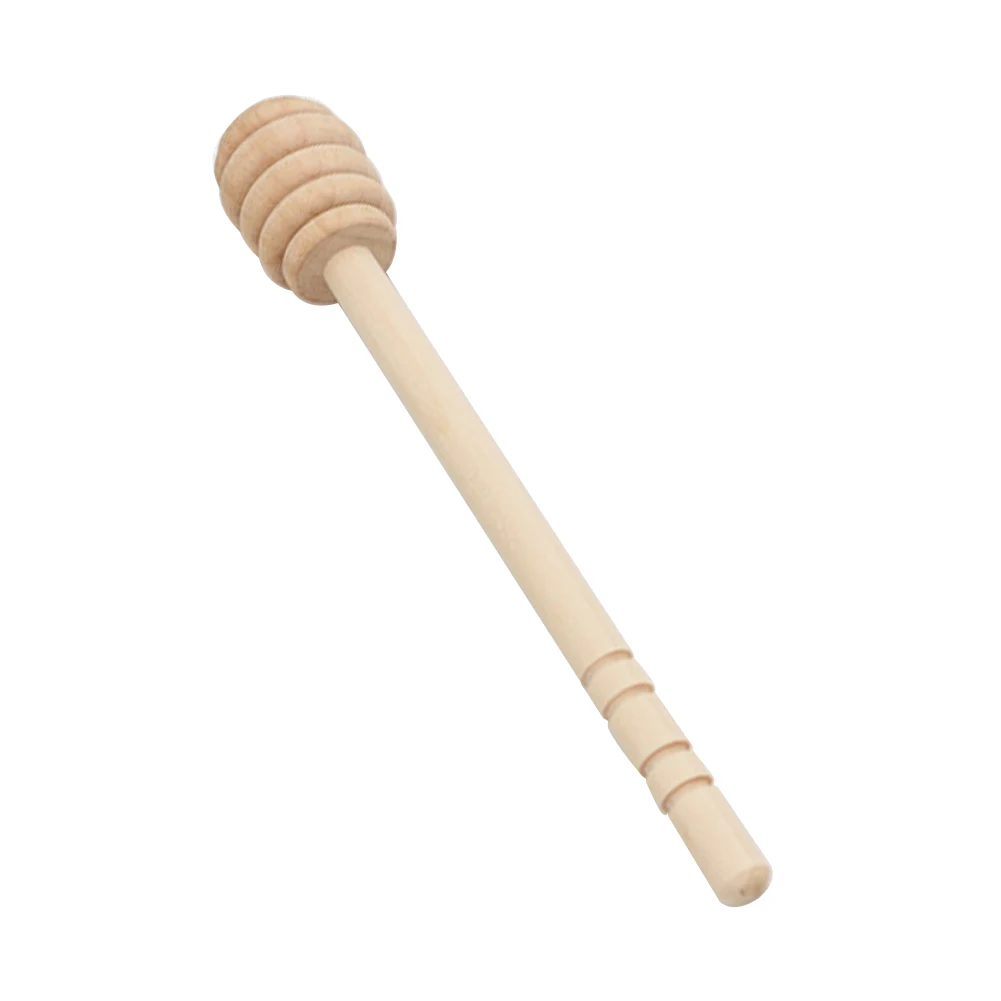 Деревянная ложка практичная спиральная медовая палочка кухонные инструменты ложка для меда мешалка длинная ручка смешивание - Цвет: 3