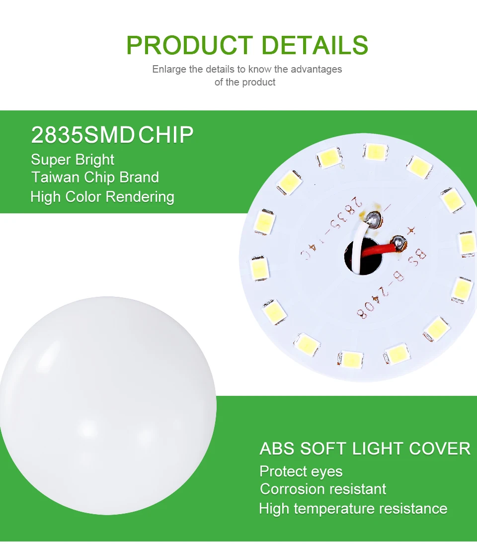 FOXGBF 3W 5W 7W 9W 12W 15w 18W LED bulb light E27 AC 220V cold:warm light:natural light indoor lighting chandelier bedroom6