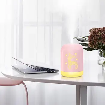 

Aroma Diffuser Air Purifier Ultrasonic Humidifier Elk 340ml USB Creative Convenient Moisture Aromatherapy Night Light