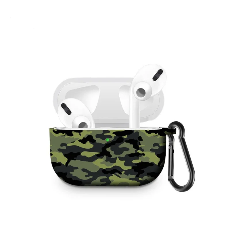 Чехол для наушников Silione с принтом, Защитная крышка для AirPods Pro, беспроводная Bluetooth гарнитура, защитный чехол для AirPods 3 Аксессуары