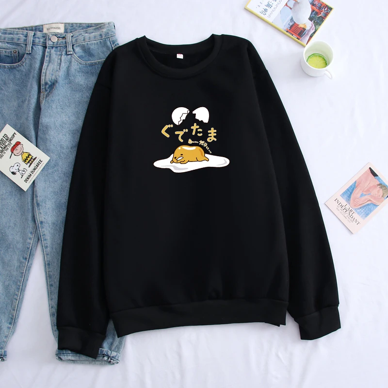 

Lazy Egg Yolk Print Hoodies Men Hoodie Unisex Hip Hop Funny Autumn Streetwear Hoodies Gudetama Sweatshirt For Couples Clothes