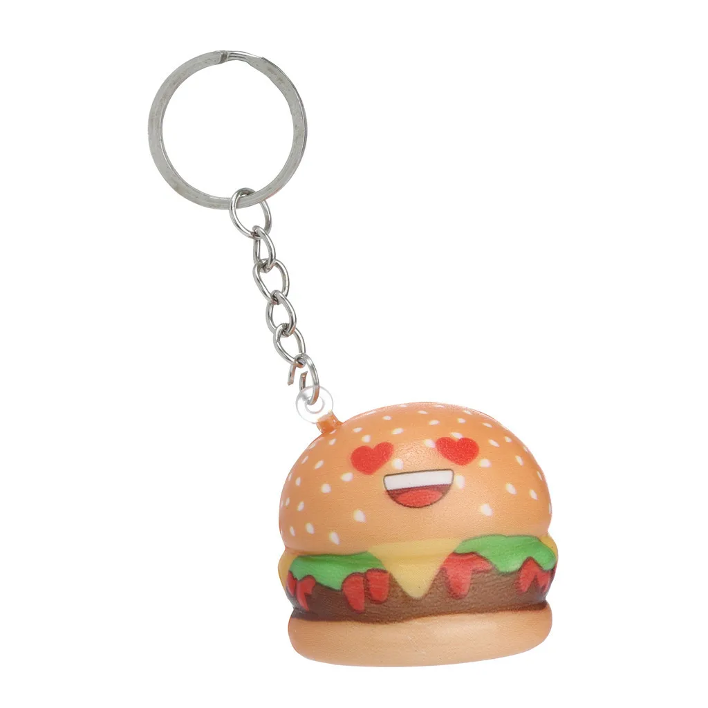 Cartoon Hamburger Scented Slow Rising Exquisite Kid Gift Backpack Accessories Decorations Exquisite Fun Gadgets #A