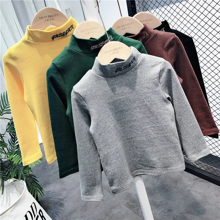 

Childrenswear 2019 New Style Children High Collar Sweater BOY'S Girls Childrenswear