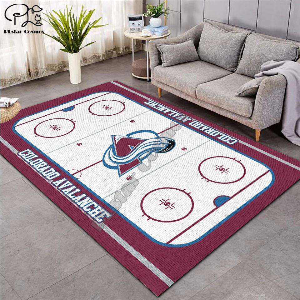 ice hockey carpet Anti-Skid Area Floor Mat 3D Rug Non-slip Dining Room Living Soft Bedroom Carpet style-01 | Дом и сад