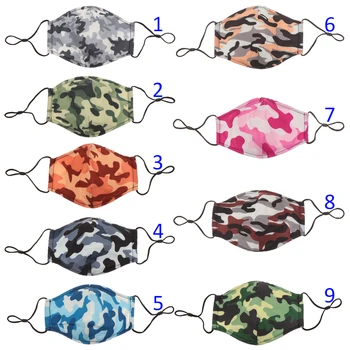 

1PC Fashion Camouflage Series Cotton Mouth Mask Anti Pollution Mask Dust Respirator Washable Reusable Masks Face Protction New