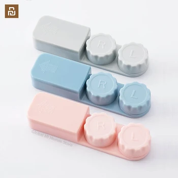 

Contact Lens Case Double Box Portable Myopia Glasses Care Cleaning Storage Box Smart Home