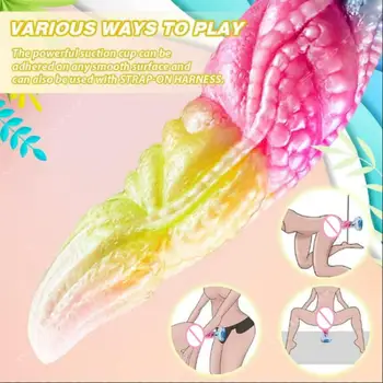 Realistic 8"Silicone Dildo strong suction Cup dildo Prostate Massager Large Butt plug Dragon thick dildo anal Sex Toys For Women 2