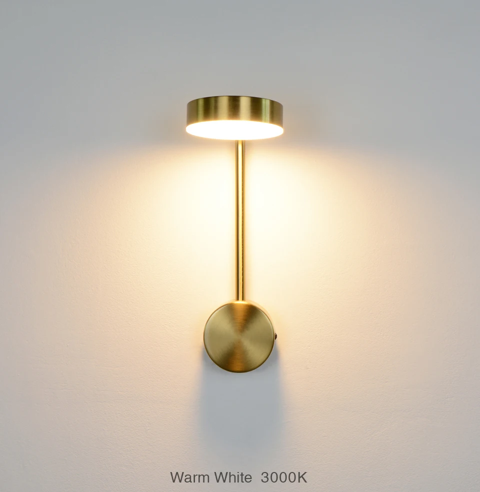 Luzes de parede modernas 9w com interruptor