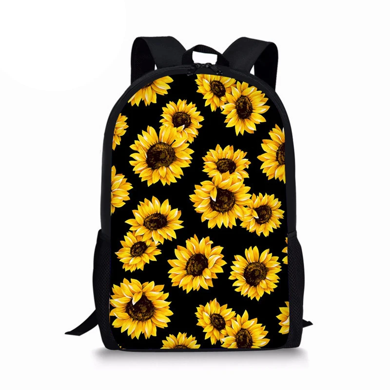NOISYDESIGNS Новые рюкзаки с подсолнухами для девочек-подростков, школьные сумки, Детский рюкзак, детский школьный рюкзак, набор, mochila escolar - Цвет: L5268C