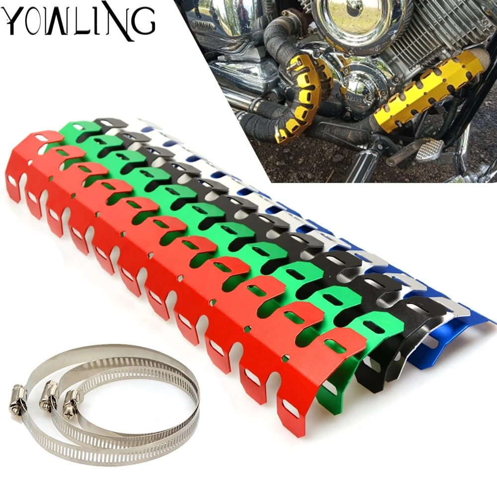 Motorcycle Exhaust Muffler Protector Heat Shield Cover Guard For honda crf 450 CR CRF 125 250 500 EXC KAWASAKI KX YAMAHA BMW | Автомобили
