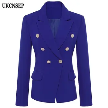 

UKCNSEP Women Blazers and Jackets Double Breasted Casual 2020 Winter Autumn Women Coat Women Blazer