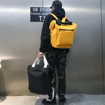 

Handheld Traveling Bag Men's Street Sling Canvas Backpack Women's Fitness Bag Large Capacity Luggage Bag