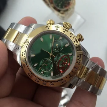 

luxury watch men 39mm AAA DAY TONA Automatic machinery No battery Stainless steel sweeping small dials work watches SY4