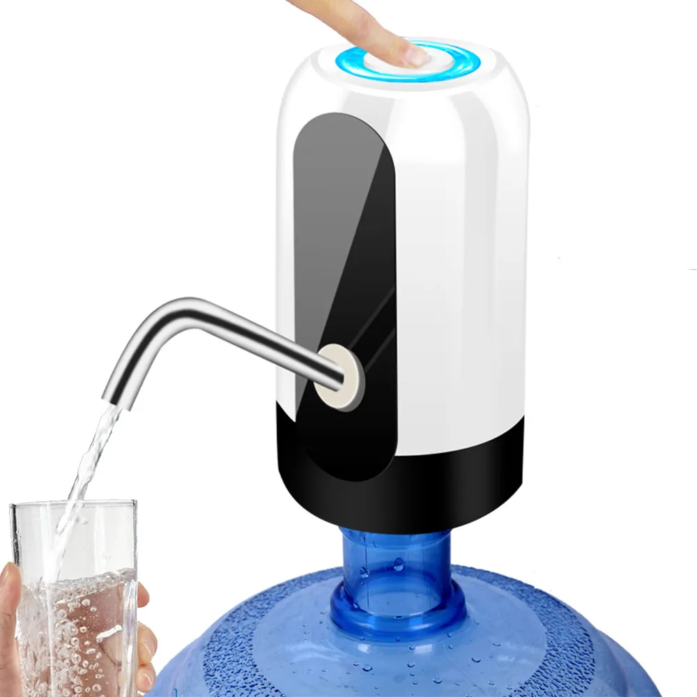 

Home Gadgets Water Bottle Pump Mini Barreled Water Electric Pump USB Charge Automatic Portable Water Dispenser Drink Dispenser