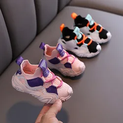 Chaussures d'automne pour bébés garçons et filles, respirantes, en caoutchouc, antidérapantes, pour enfants de 0 à 3 ans, nouvelle collection 2021 