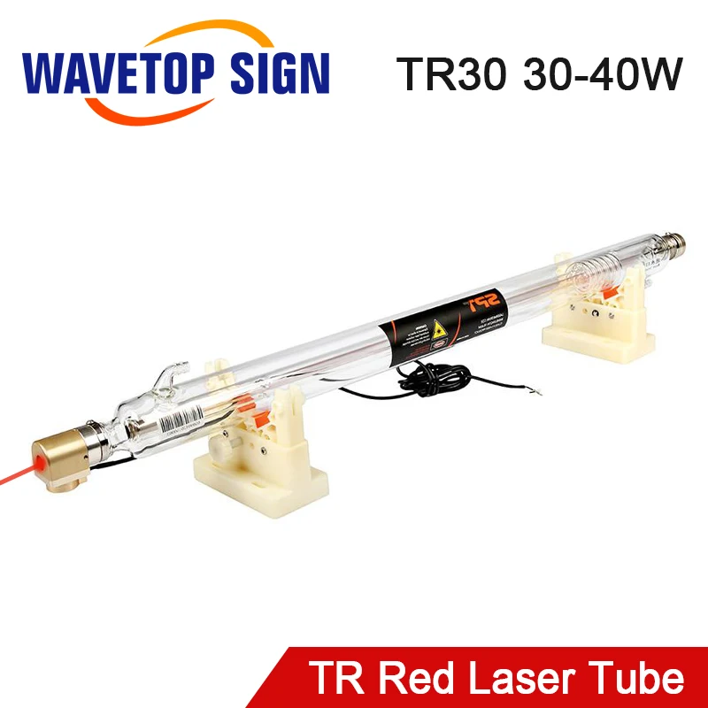 Tubo Laser Co2 Wavetopsign 30-50W Dia. 50Mm Lunghezza 730Mm Con Punto Rosso Per Macchina Per Taglio E Incisione Laser Co2