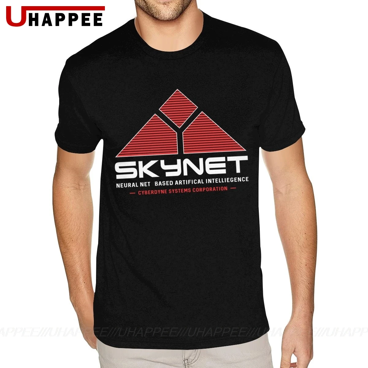 Skynet Tee Young Boy Urban Fashion Shirt Mens Short Sleeved Fashionable Brand Clothing | Мужская одежда