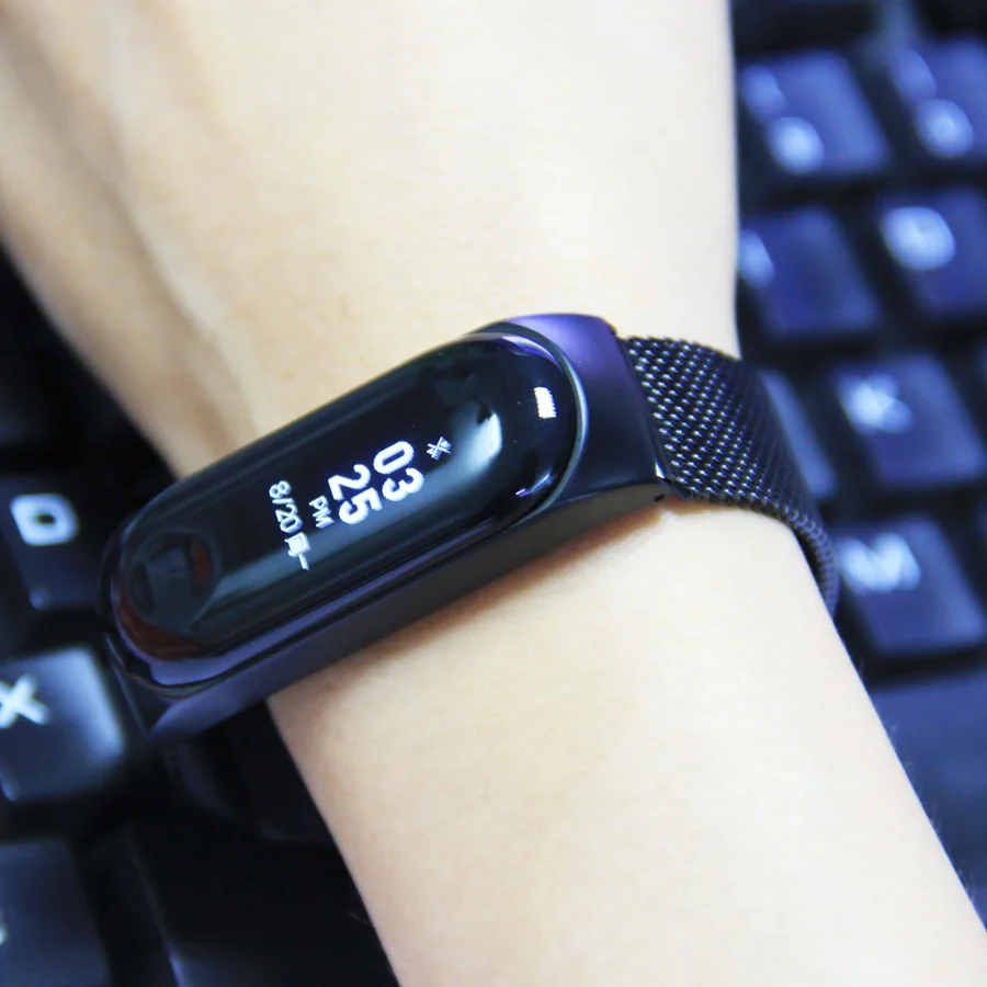 Металлический браслет для mi Band 4 3 ремешок на запястье металлический Безвинтовой из нержавеющей стали для Xiao mi band 4 3 Широкие ремешки mi band 4 3