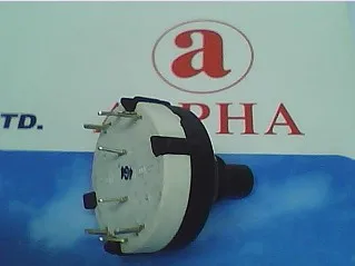 

2PCS/LOT Taiwan ALPHA Alfa rotary band switch 2 knife, 3 shift switch, switch shaft length 15MM