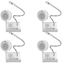 CATEL sistema de intercomunicación CT106 para banco, Hospital, clínicas, estación de ferrocarril, 4 Uds., 3W, doble vía, inalámbrico