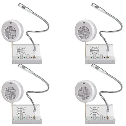 Catel ct106 4 pces 3w dupla maneira sem fio janela intercom sistema contador para banco, hospital, clínicas, estação ferroviária