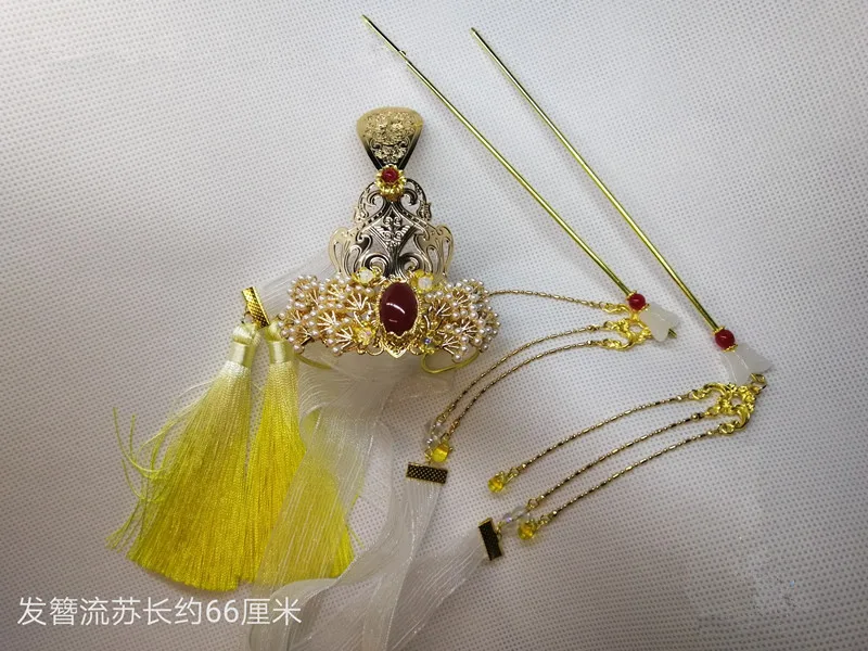 Xie Lian Yue Shen; карнавальный костюм; Tian Guan Ci Fu; Платиновый Павлин; карнавальные костюмы; все для Хэллоуина; рождество; нарядные вечерние платья - Цвет: Headwear only